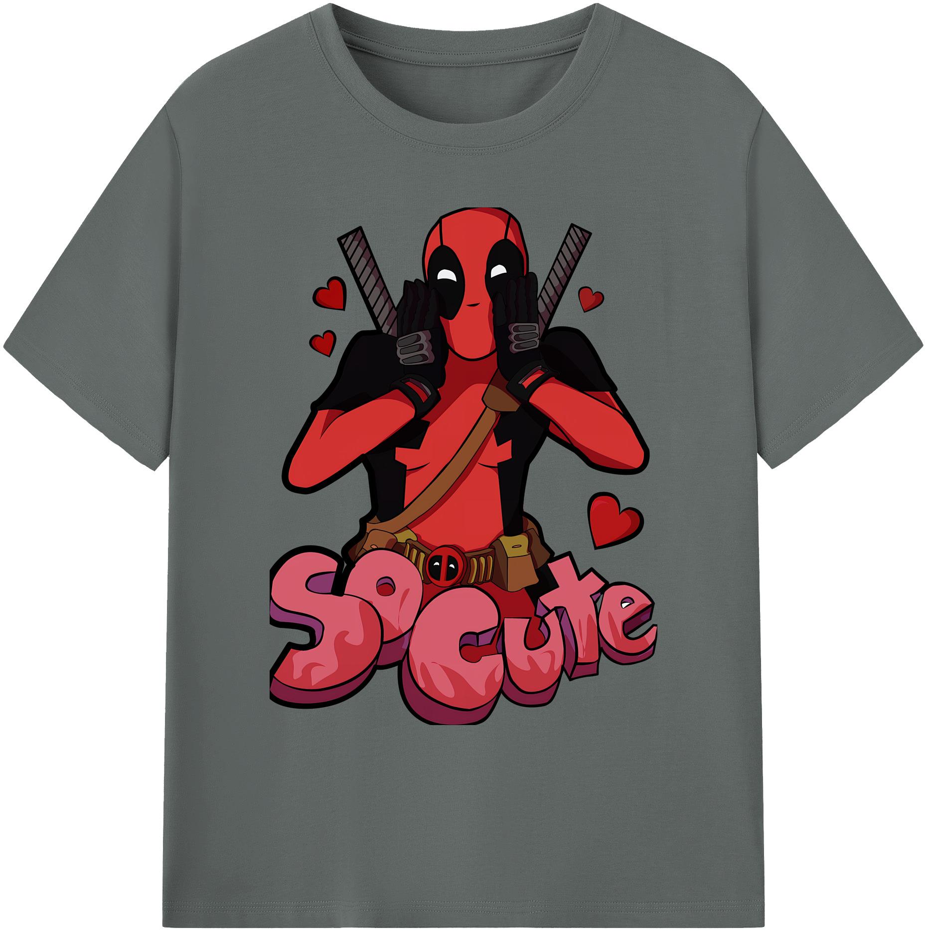（画像用） Deadpool デッドプール 綿100％ メンズ半袖Tシャツ｜肌触りやわらか＆通気性